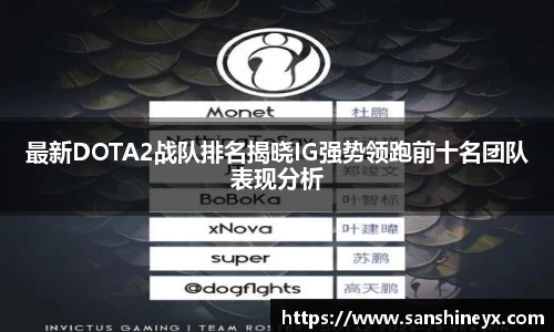 最新DOTA2战队排名揭晓IG强势领跑前十名团队表现分析